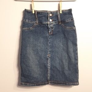 Anne•x High rise denim skirt blue size 0